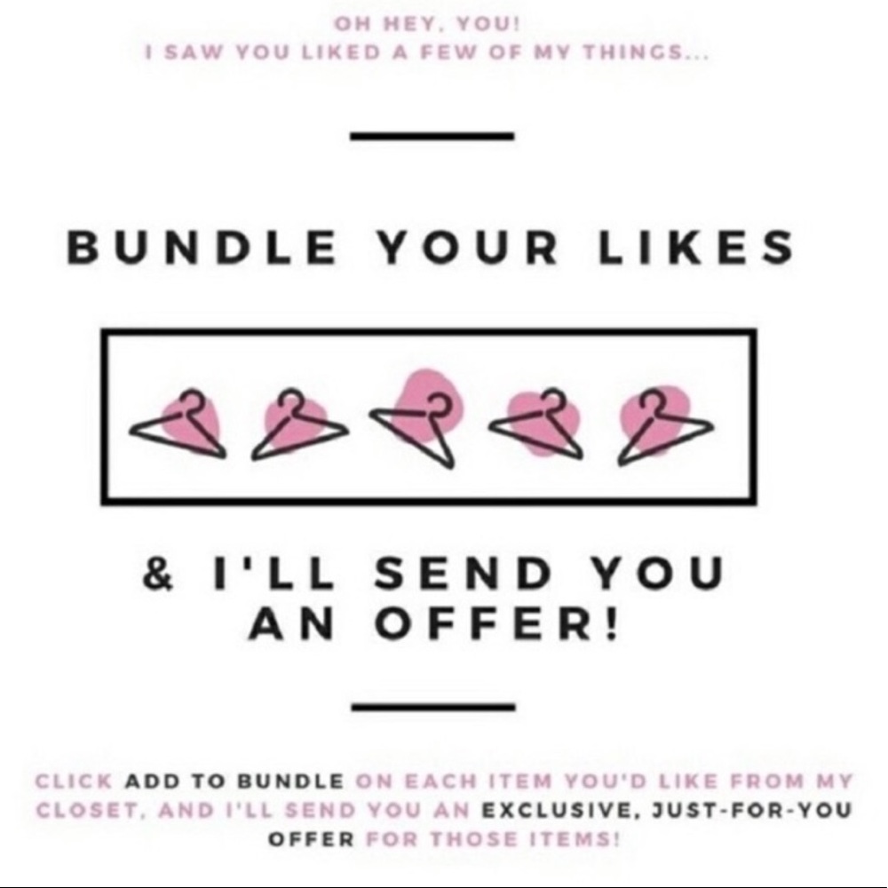 Bundle all of your likes and I’ll send an offer
